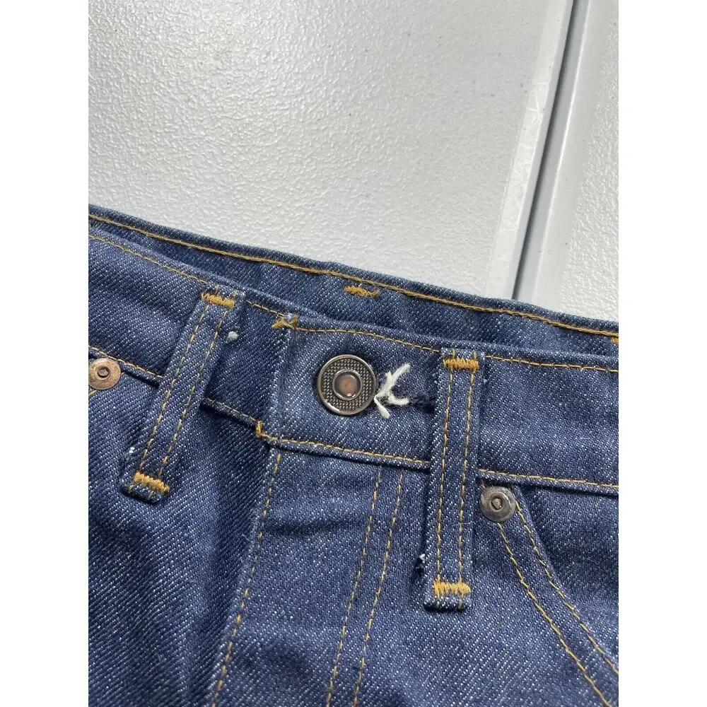Vintage American Denim Jeans Men’s 26x30‎ Blue Dark Wash Cowboy Western USA 80s